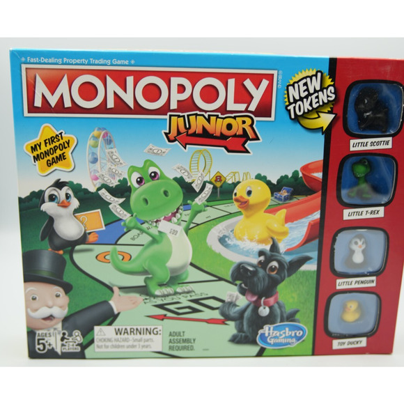 Hasbro Other - Monopoly Junior Board Game Hasbro Gaming w/ New Tokens – Ages 5+ Family Fun